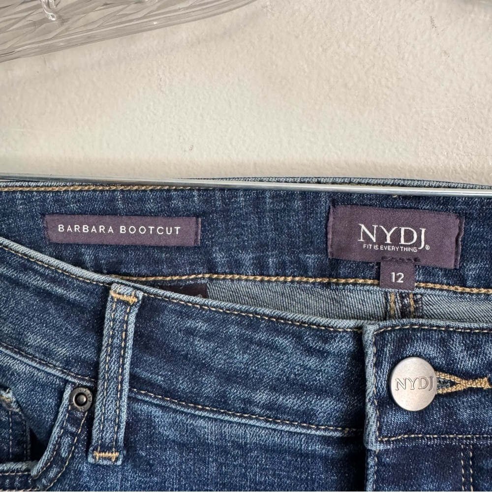 NYDJ Women's Barbara Bootcut, Side Slits Olympus Jeans 30” inseam Size 12 NEW - Picture 12 of 15